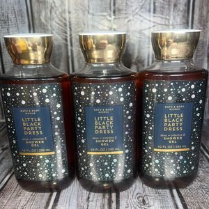 Lot of 3 Bath & Body Works Little Black Party Dress Shower Gel NEW